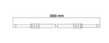 Gomax flex.Kältemittelleitung CHT200 DN6 2000mm löt/löt (orange)